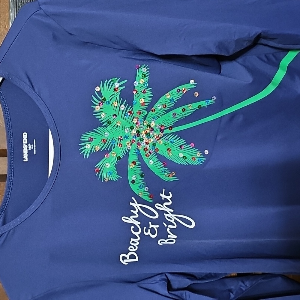 Lands' End Palm Tree Rashguard - Picture 4 of 8